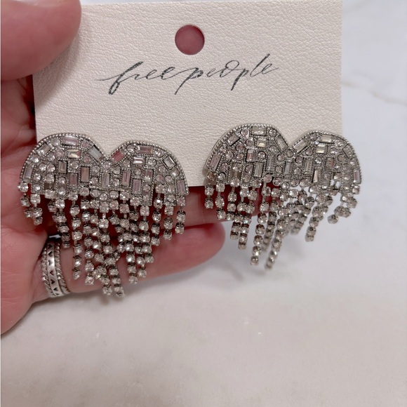 Free People Jewelry - Free People Hearts on Fire in crystal NWT
